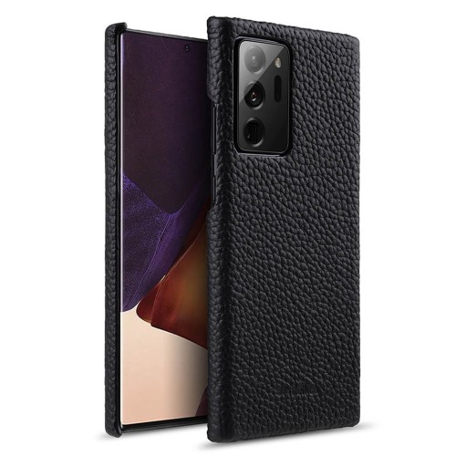 MELKCO Skórzane Etui Obudowa Plecki do Samsung Galaxy Note 20 Ultra czarne
