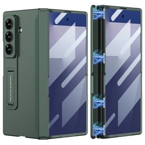 Etui Ochronne ze Szkłem GKK do Samsung Galaxy Z Fold7 5G zielone