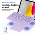Dux Ducis YK Series Etui Klawiatura Gładzik do iPad 2025 / iPad 10.9 2022 fioletowe