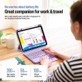 Dux Ducis YK Series Etui Klawiatura Gładzik do iPad 2025 / iPad 10.9 2022 fioletowe