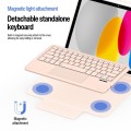 Dux Ducis YK Series Etui Klawiatura Gładzik do iPad 2025 / iPad 10.9 2022 różowe