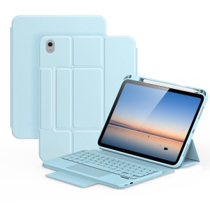 Dux Ducis YK Series Etui Klawiatura Gładzik do iPad 2025 / iPad 10.9 2022 niebieskie