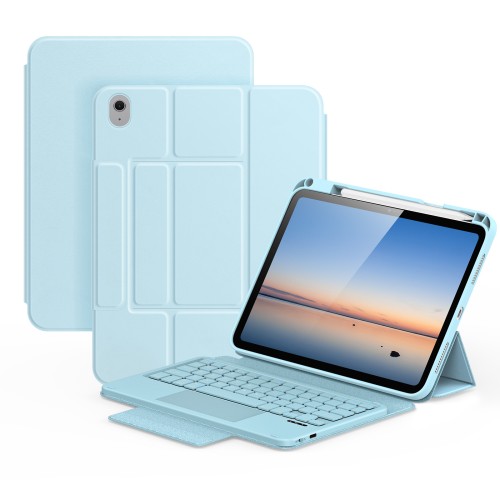 Dux Ducis YK Series Etui Klawiatura Gładzik do iPad 2025 / iPad 10.9 2022 niebieskie