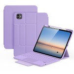 Dux Ducis YK Series Etui Klawiatura Gładzik do iPad Pro 13 2025/2024 fioletowe
