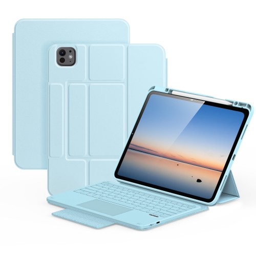 Dux Ducis YK Series Etui Klawiatura Gładzik do iPad Pro 13 2025/2024 niebieskie