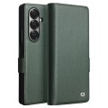 QIALINO Eleganckie Skórzane Etui do Samsung Galaxy Z Fold7 5G zielone