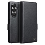QIALINO Eleganckie Skórzane Etui do Samsung Galaxy Z Fold7 5G czarne