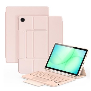 Dux Ducis Etui Klawiatura Gładzik do Samsung Galaxy A11+ / Tab A9+ różowe