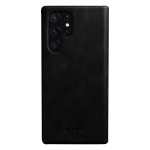 Melkco Skórzane Etui Obudowa do Samsung Galaxy S22 Ultra 5G czarne
