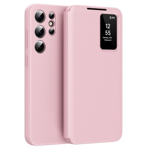 Etui Pokrowiec Smart Cover do Samsung Galaxy S22 Ultra różowe
