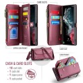 CASEME Etui Pokrowiec Portfel do Samsung Galaxy S22 Ultra czerwone