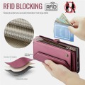 CASEME Etui Pokrowiec Portfel do Samsung Galaxy S22 Ultra czerwone