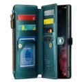 CASEME Etui Pokrowiec Portfel do Samsung Galaxy S22 Ultra zielony