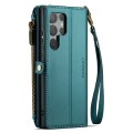 CASEME Etui Pokrowiec Portfel do Samsung Galaxy S22 Ultra zielony