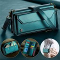 CASEME Etui Pokrowiec Portfel do Samsung Galaxy S22 Ultra zielony