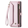 CASEME Etui Pokrowiec Portfel do Samsung Galaxy S22 Ultra różowy