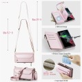 CASEME Etui Pokrowiec Portfel do Samsung Galaxy S22 Ultra różowy