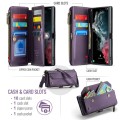 CASEME Etui Pokrowiec Portfel do Samsung Galaxy S22 Ultra fioletowy