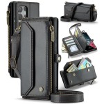 CASEME Etui Pokrowiec Portfel do Samsung Galaxy S22 Ultra czarny