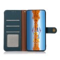 KHAZNEH Skórzane Etui Pokrowiec z RFiD do Samsung Galaxy S22 Ultra zielone
