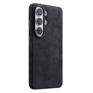 MELKCO Skórzane Etui Plecki do Samsung Galaxy S26 Ultra szare