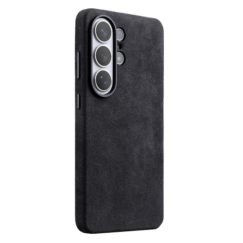 MELKCO Skórzane Etui Plecki do Samsung Galaxy S26 Ultra szare