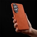 MELKCO Skórzane Etui Plecki do Samsung Galaxy S26 Ultra szare