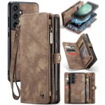 Etui Pokrowiec Portfel CASEME do Samsung Galaxy S23 FE brązowy