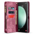 Etui Pokrowiec Portfel CASEME do Samsung Galaxy S23 FE czerwony