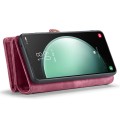 Etui Pokrowiec Portfel CASEME do Samsung Galaxy S23 FE czerwony