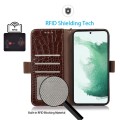 Skórzane Etui Pokrowiec FRID do Samsung Galaxy S23 FE brązowy