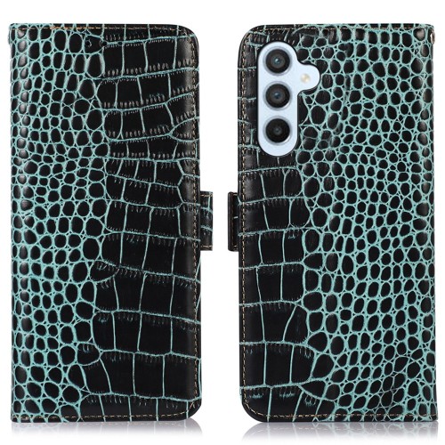 Skórzane Etui Pokrowiec FRID do Samsung Galaxy S23 FE zielony