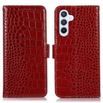 Skórzane Etui Pokrowiec FRID do Samsung Galaxy S23 FE czerwony
