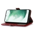 Skórzane Etui Pokrowiec FRID do Samsung Galaxy S23 FE czerwony