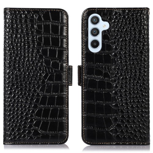 Skórzane Etui Pokrowiec FRID do Samsung Galaxy S23 FE czarny
