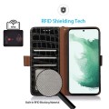 Skórzane Etui Pokrowiec FRID do Samsung Galaxy S23 FE czarny