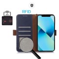 Granatowe Skórzane Etui Pokrowiec FRID do Samsung Galaxy A57