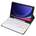 Zielony Pokrowiec Etui Podświetlana Klawiatura z TouchPad do Samsung Galaxy Tab S10 Lite / Tab S10 FE