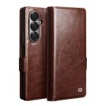 QIALINO Eleganckie Skórzane Etui do Samsung Galaxy Z Fold7 brązowe