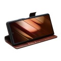 QIALINO Eleganckie Skórzane Etui do Samsung Galaxy Z Fold7 brązowe