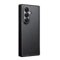QIALINO Eleganckie Skórzane Matowe Etui do Samsung Galaxy Z Fold7 czarne