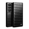 QIALINO Eleganckie Skórzane Etui do Samsung Galaxy Z Fold7 czarne