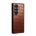 QIALINO Eleganckie Skórzane Etui do Samsung Galaxy Z Fold7 brązowe