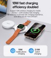 YESIDO Składana Magnetyczna Ładowarka Bezprzewodowa do iPhone, Apple Watch
