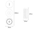 YESIDO Składana Magnetyczna Ładowarka Bezprzewodowa do iPhone, Apple Watch
