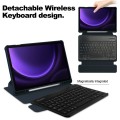 Granatowe Obrotowe Etui Bezprzewodowa Klawiatura do Samsung Galaxy Tab S10 Lite / Tab S10 FE