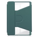 Zielone Obrotowe Etui Bezprzewodowa Klawiatura do Samsung Galaxy Tab S10 Lite / Tab S10 FE