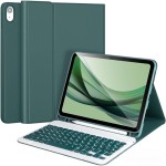 Zielone Etui Bezprzewodowa Klawiatura do Samsung Galaxy Tab S10 Lite / Tab S10 FE