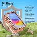 Mocne Etui dla Dzieci z Uchwytem i Paskiem do iPad 11 2025 / iPad 10 2022 różowe