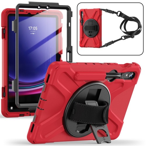 Mocne Pancerne Etui do Samsung Galaxy Tab S10 Lite / S10 FE czerwone